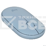 Мышь беспроводная Logitech Pebble M350 синий, 1000 dpi, радиоканал, Bluetooth, USB, кнопки - 3, фото13