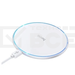 Беспроводная зарядка HOCO CW6 Pro Easy, 2A, белый