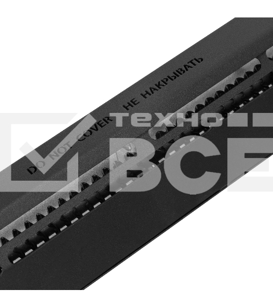 Конвектор электрический плинтусный Denzel ATRIC-300, черный, 300 Вт, 5 м2