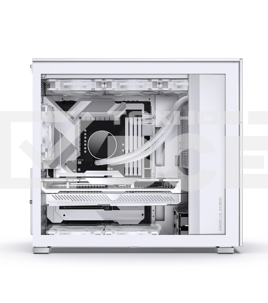 Корпус без блока питания Case JONSBO D41 STD, Midi-Tower, TG, no fan, 1xUSB-A 3.2 + 1xUSB-C 3.2, ATX, mATX White