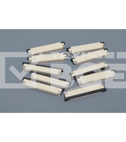 Разъем FPC Half Coverage Top Contact 1.0K-BS-20PWB 20 pin высота 2мм шаг 1мм 10 шт