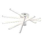 Потолочный светодиодный светильник Ambrella light FL6221 WH белый 70W 3000K-6400K 605*605*170 (ПДУ ИК), фото 1