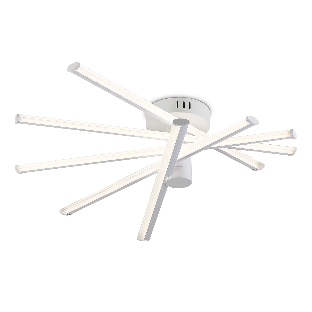 Потолочный светодиодный светильник Ambrella light FL6221 WH белый 70W 3000K-6400K 605*605*170 (ПДУ ИК)