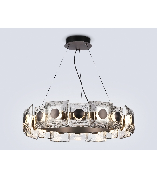 Светильник Ambrella light LH31030 GR/SM серый/дымчатый 72W 3000K D700*150