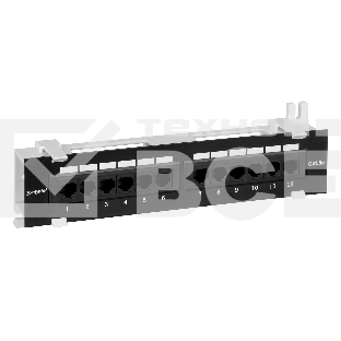 Патч-панель EXEGATE EX256754RUS UTP настенная 12 port кат.5e, Exegate, разъём KRONE&110 (dual IDC)