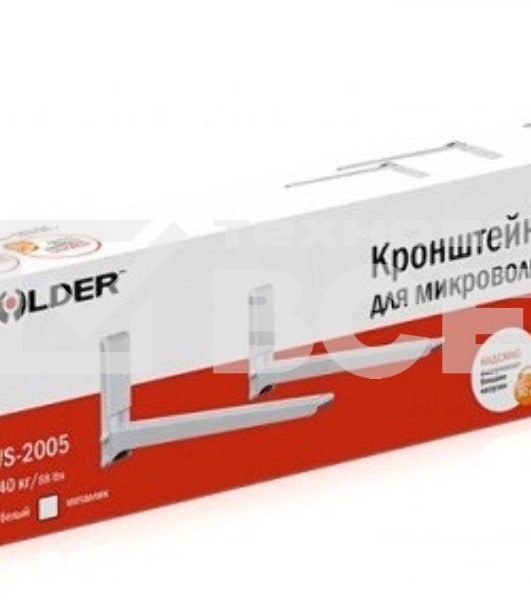 Кронштейн для СВЧ Holder MWS-2005 белый макс.40кг настенный фиксированный