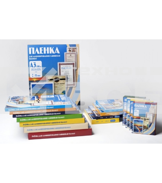 Пленка для ламинирования Office Kit 80мкм A5 (100шт) глянцевая 154x216мм PLP10320