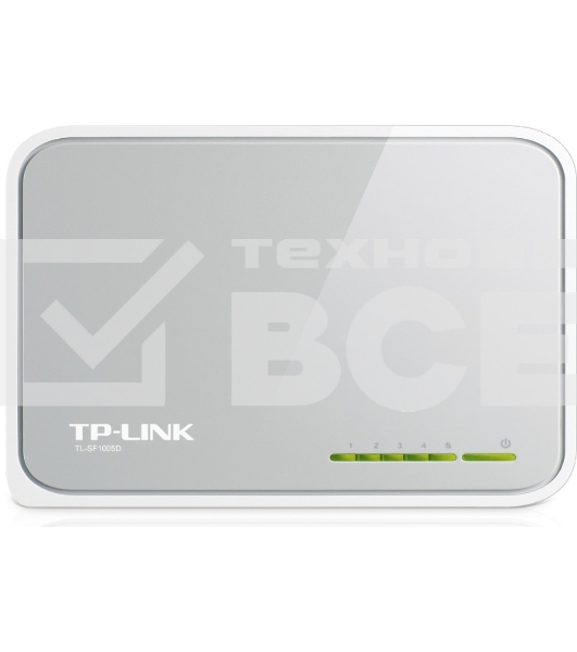 Коммутатор TP-Link SOHO TL-SF1005D Коммутатор 5-port 10/100M mini Desktop Switch, 5 10/100M RJ45 ports, Plastic case