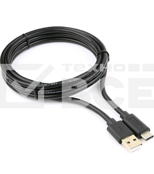 Кабель USB Cablexpert CCP-USB2-AMCM-6, USB2.0 AM/USB3.1 Type-C, 1.8м, пакет