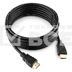 Кабель Cablexpert HDMI CC-HDMI4-15, 19M/19M, v2.0, медь, позол.разъемы, экран, 4.5м, черный, пакет, фото 1