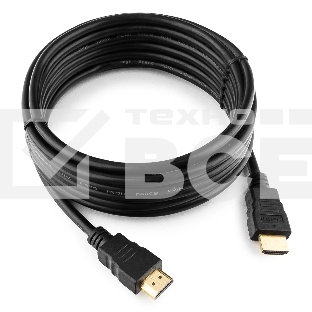 Кабель Cablexpert HDMI CC-HDMI4-15, 19M/19M, v2.0, медь, позол.разъемы, экран, 4.5м, черный, пакет