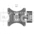 Кронштейн ONKRON M2S для телевизора 17