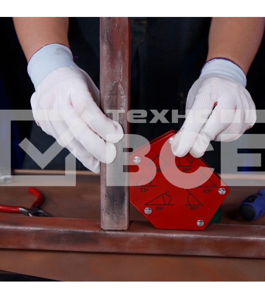 Магнитный угольник-держатель для сварки на 6 углов усилие 22,6 кг Rexant