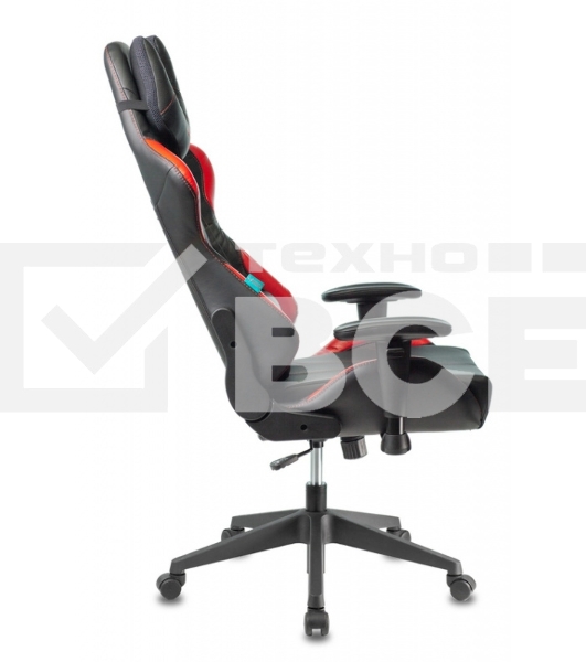 Кресло игровое Бюрократ VIKING 5 AERO RED черный/красный искусственная кожа