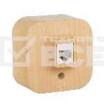 Розетка RJ 11 дерево, фото 1