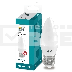 Лампа светодиодная LED 9Вт 230В 4000К E27 свеча LLE-C35-9-230-40-E27 IEK, фото3