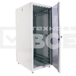 Шкаф телекоммуникационный напольный ЭКОНОМ 24U (600 х 1000) дверь стекло, дверь металл, фото2