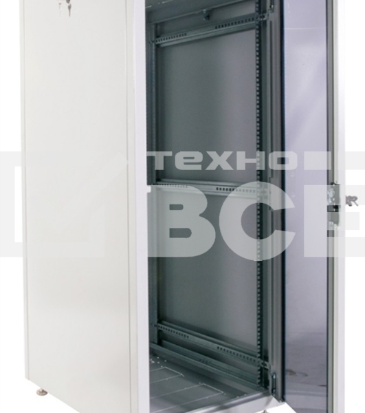 Шкаф телекоммуникационный напольный ЭКОНОМ 24U (600 х 1000) дверь стекло, дверь металл