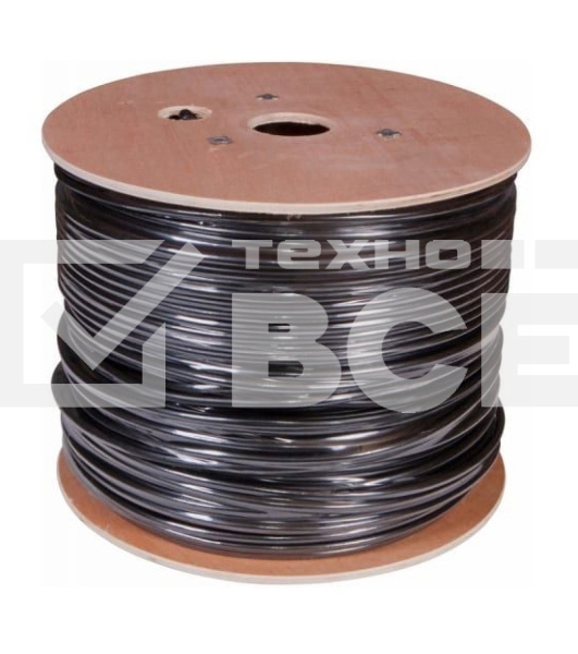 Кабель сетевой Buro BU-CCA-050-FTP-OUTDOOR FTP 4 пары solid 0.5мм CCA 305м черный