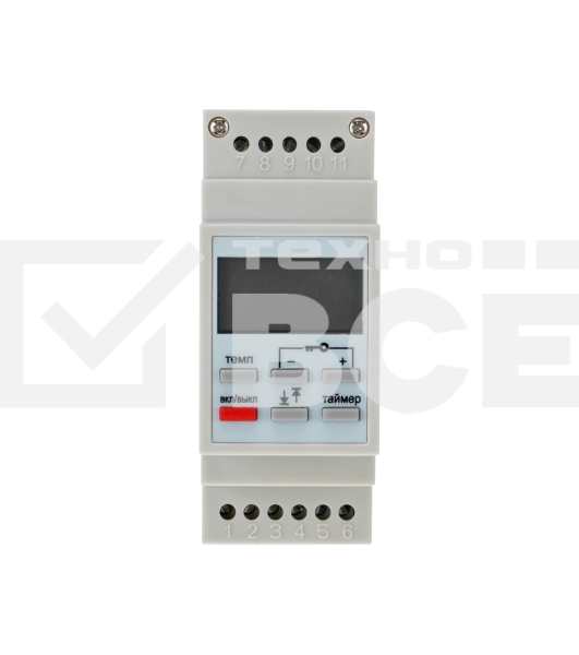 Терморегулятор цифровой Rexant (программируемый c диапазонами работы) RX-257 на DIN-рейку