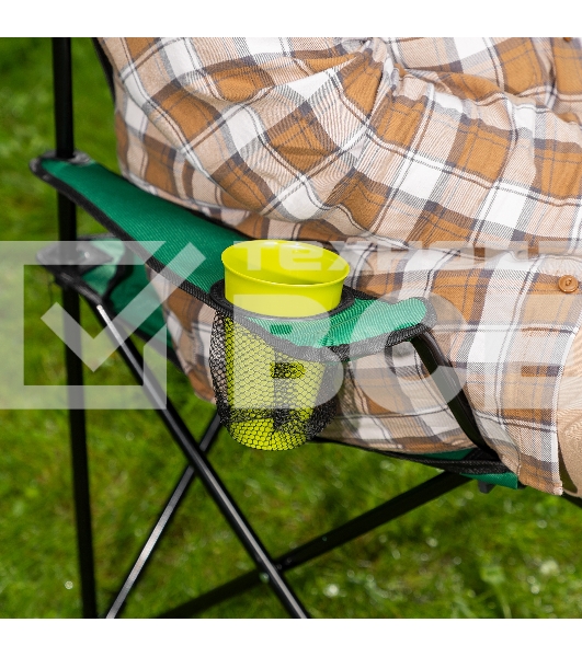 Стул складной PALISAD Camping с подлокотниками и подстаканниками 81х51х86 см 69608