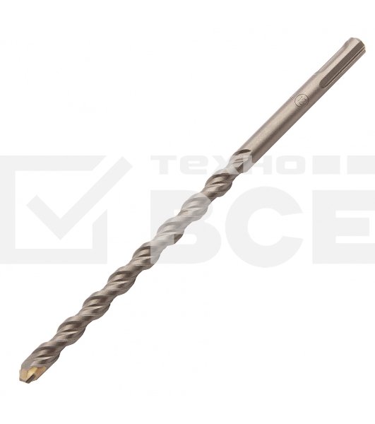 Бур по бетону, двойная спираль, Cobalt W-tip, 12x210 мм, SDS PLUS Denzel