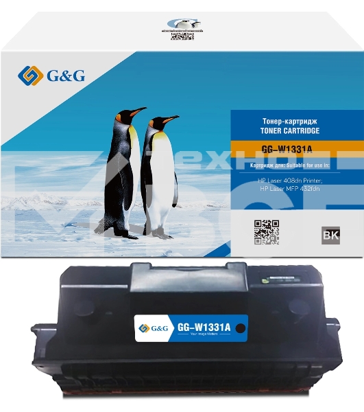 Картридж лазерный G&G GG-W1331A W1331A, черный (5000стр.) для HP Laser 408dn/MFP 432fdn