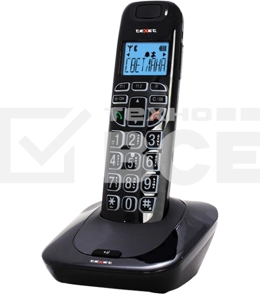 Радиотелефон teXet TX-D7505A черный