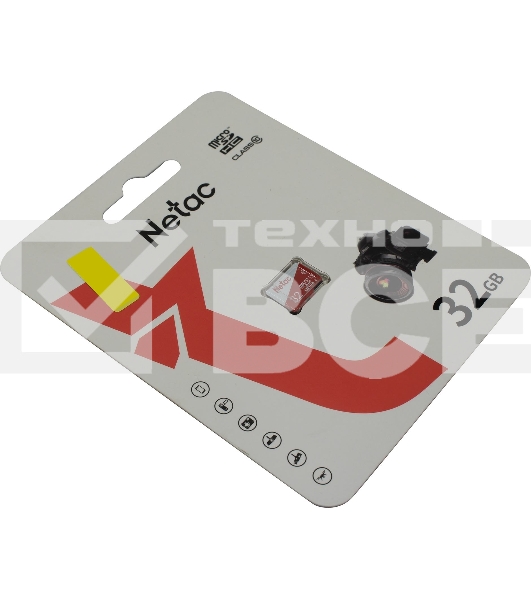 Карта памяти Netac P500 ECO 32GB MicroSDHC C10 up to 80MB/s, retail pack card only