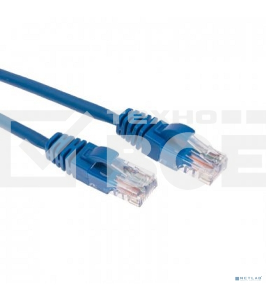 Патч-корд U/UTP REXANT категория 6, RJ45-RJ45, неэкранированный, 26AWG, LSZH, синий, 5 м