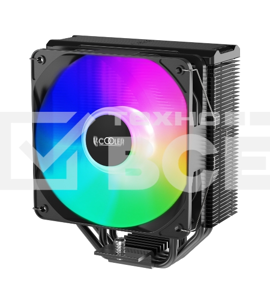 Кулер PCCooler Paladin EX400S S115X/1200/1700/AM4 (24 шт/кор, TDP 180W, 120mm PWM LED FAN, 4 тепловые трубки 6мм, 800-1800RPM, 28,6dBa)