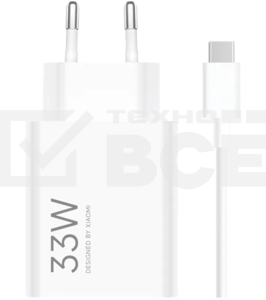 Сетевое зарядное устройство Xiaomi BHR9956EU 33W 3A (PD) USB универсальное белый