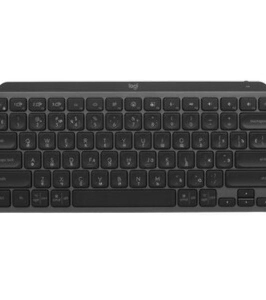 Клавиатура беспроводная Logitech MX Keys Mini (920-010501), USB, Bluetooth/Радиоканал, темно-серый/черный