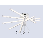 Потолочный светодиодный светильник Ambrella light FL6221 WH белый 70W 3000K-6400K 605*605*170 (ПДУ ИК), фото8
