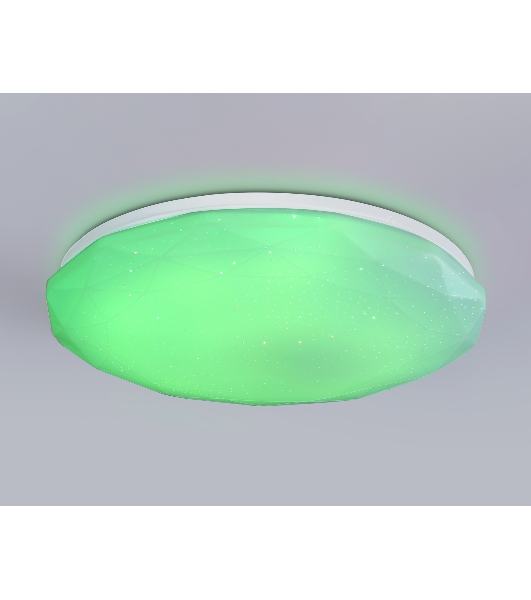 Светодиодный светильник RGB Ambrella light FZ418 WH белый IP20 66W 3000K-6500K+RGB D480*65 (ПДУ ИК)