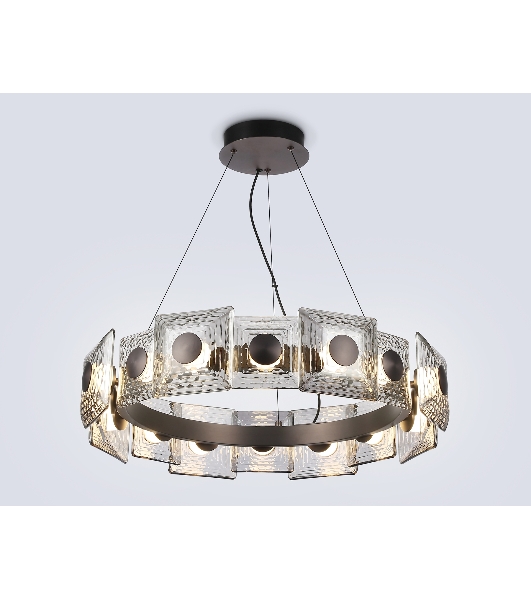 Светильник Ambrella light LH31030 GR/SM серый/дымчатый 72W 3000K D700*150