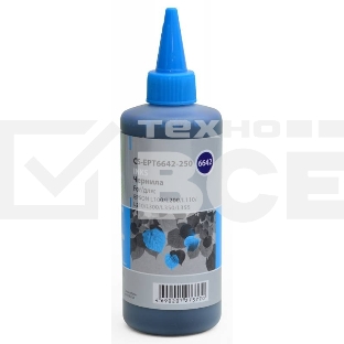 Чернила Cactus CS-EPT6642-250 голубой 250мл для Epson L100/L110/L120/L132/L200/L210/L222/L300/L312/L350/L355/L362/L366/L456/L550/L555/L566/L1300