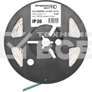 Лента светодиодная 71 709 NLS-5050CW60-14.4-IP20-12V-Pro R5 14.4Вт/м (уп.5м) Navigator 71709