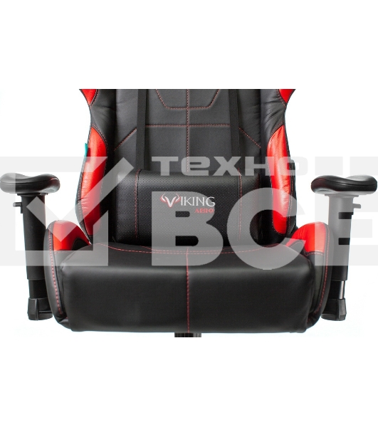 Кресло игровое Бюрократ VIKING 5 AERO RED черный/красный искусственная кожа
