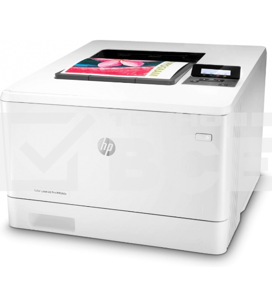 Принтер лазерный HP Color LaserJet Pro M454dn (W1Y44A), А4, цветной, печ. до 27 стр/мин., 600 x 600 dpi, USB, RJ-45, Air Print, Mopria
