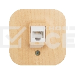 Розетка RJ 11 дерево, фото2