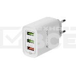 Сетевое зарядное устройство Rexant 3 x USB, 5V, 3 А + 1 А + 1 А, белый, фото5