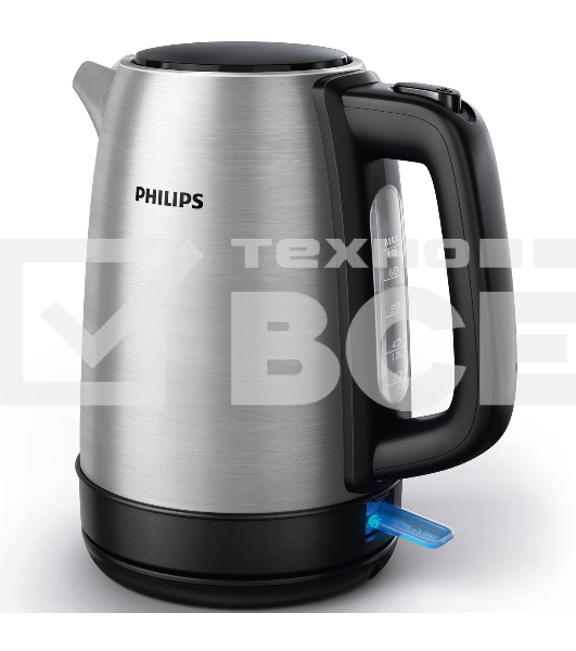 Чайник Philips HD9350/90, 1,7 л, 2200 Вт, световой индикатор, функция автовыключения, индикатор уровня воды
