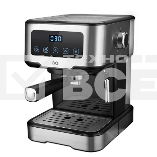 Кофеварка эспрессо (рожковая) BQ CM9000 серебристый, исп. кофе - молотый, 1.5 л, 1100 Вт, 15 Бар.
