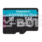 Флеш карта Kingston microSD 512GB microSDXC Class 10 UHS-I U3 V30 Canvas Go Plus 170MB/s, фото5