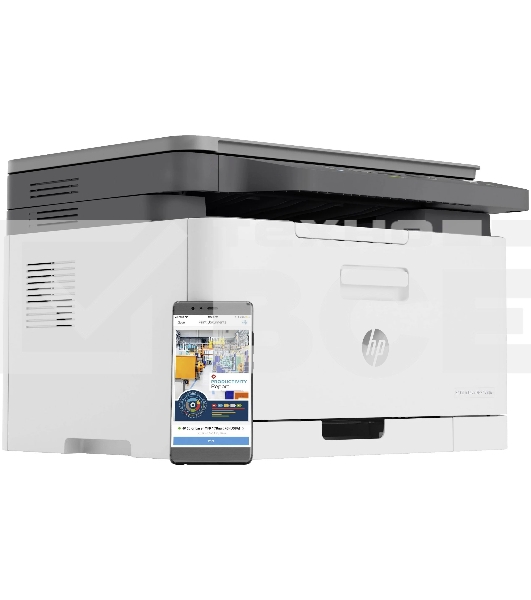 МФУ лазерный HP Color 178nw (4ZB96A), A4, цветной, печ. до 18 стр/мин. (ч/б) до 4 стр/мин. (цвет), 600 x 600 dpi, USB, RJ-45, Wi-Fi, Air Print, Mopria
