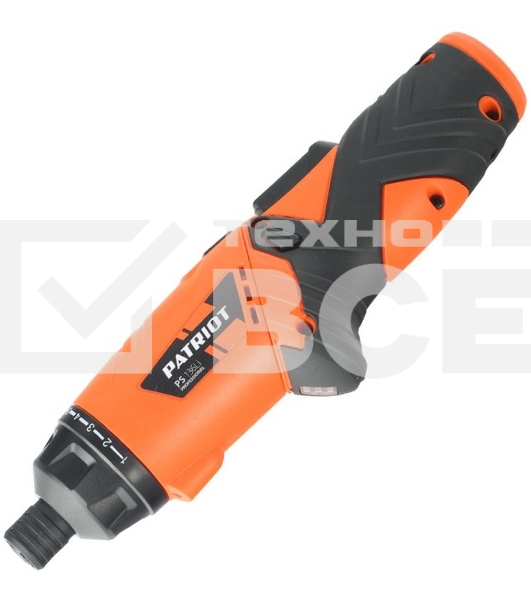 Отвертка аккумуляторная PATRIOT PS 136Li Li-Ion, 3.6 В/1,5 Ач, Реверс, 200 об/мин, 3,5 Нм, патрон: НЕХ 1/4