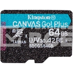 Флеш карта Kingston 64GB microSDXC Canvas Go Plus 170R A2 U3 V30 Single Pack w/o ADP EAN: 740617301175, фото11