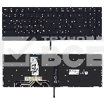 Клавиатура для ноутбука Lenovo Legion Y520 Y520-15IKB черная без рамки, белый подсветка, фото2