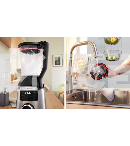 Блендер Bosch/ Блендер Bosch, стационарный, мощность 1200 Вт, поворотный переключатель, импульсный режим, плавная регулировка скорости, нож с 4 лезвиями ProEdge, цвет нержавеющая сталь
